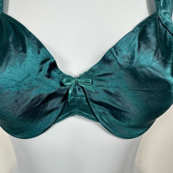Vintage Maidenform 34D Bra Satin Seduction Stretch Adjustable Straps Nylon Blend - Picture 3 of 10